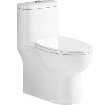 Toilet Bowl Bolande Design White Dual-flush Elongated One-piece ONE Piece Ceramic Flush Pipe Component Floor Mounted Modern